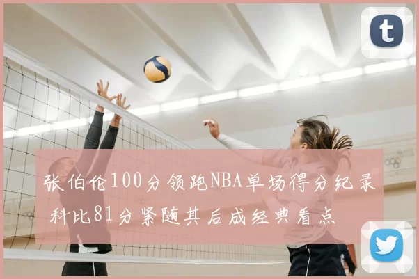 张伯伦100分领跑NBA单场得分纪录 科比81分紧随其后成经典看点